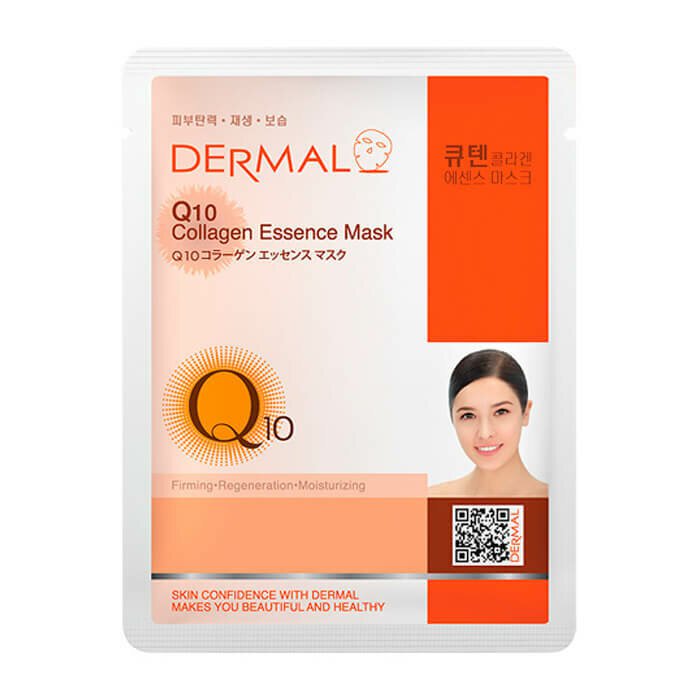 Маска д/лица тканевая "Dermal" Коэнзим Q10 и коллаген 23 г. (Корея) Маска д/лица тканевая "Dermal" Коэнзим Q10 и коллаген 23 г. (Корея)