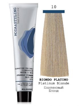 Elgon MODA&STYLING Крем-краска 10 Платиновый Блонд 125 мл