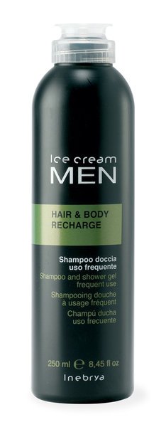 INEBRYA MEN Шампунь-гель для ежедневного использования Hair & Body Recharge 250 мл