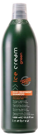 Inebrya GREEN Шампунь для окрашенных и химически обработанных волос Post-Treatment Shampoo 1000 мл