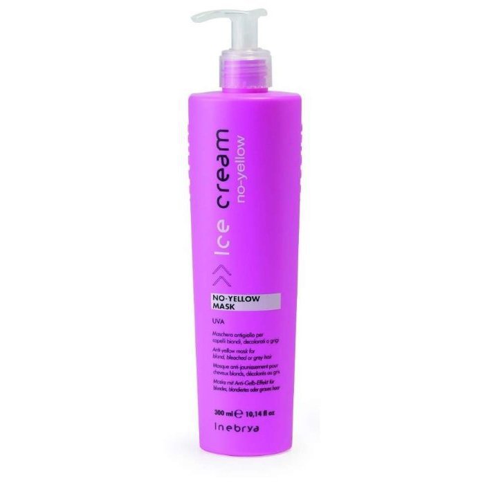 Inebrya COLOR Маска для осветленных и седых волос антижелтая Mask No Yellow 300 мл Inebrya COLOR Маска для осветленных и седых волос антижелтая Mask No Yellow 300 мл