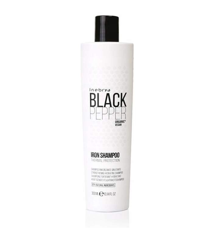 Inebrya BLACK PEPPER Шампунь укрепляющий для укрепления волос Iron Shampoo 300 мл Inebrya BLACK PEPPER Шампунь укрепляющий для укрепления волос Iron Shampoo 300 мл