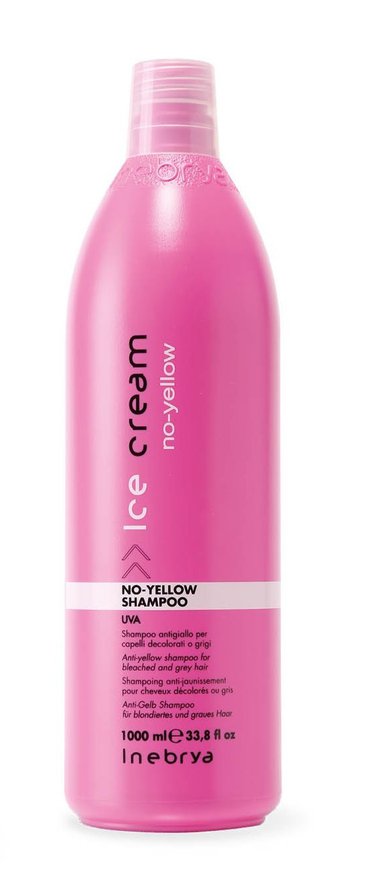 Inebrya COLOR Шампунь для осветленных и седых волос антижелтый Shampoo No Yellow 1000 мл