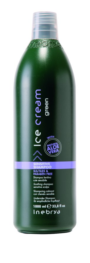 Inebrya GREEN Шампунь для чувствительной кожи головы Sensitive Shampoo 1000 мл