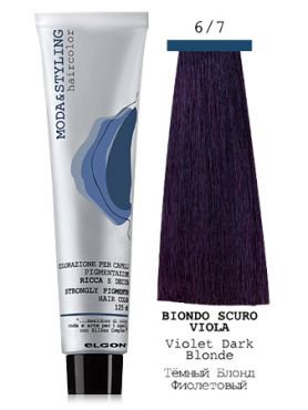 Elgon MODA&STYLING Крем-краска 6/7 Тёмный блонд фиолетовый 125 мл
