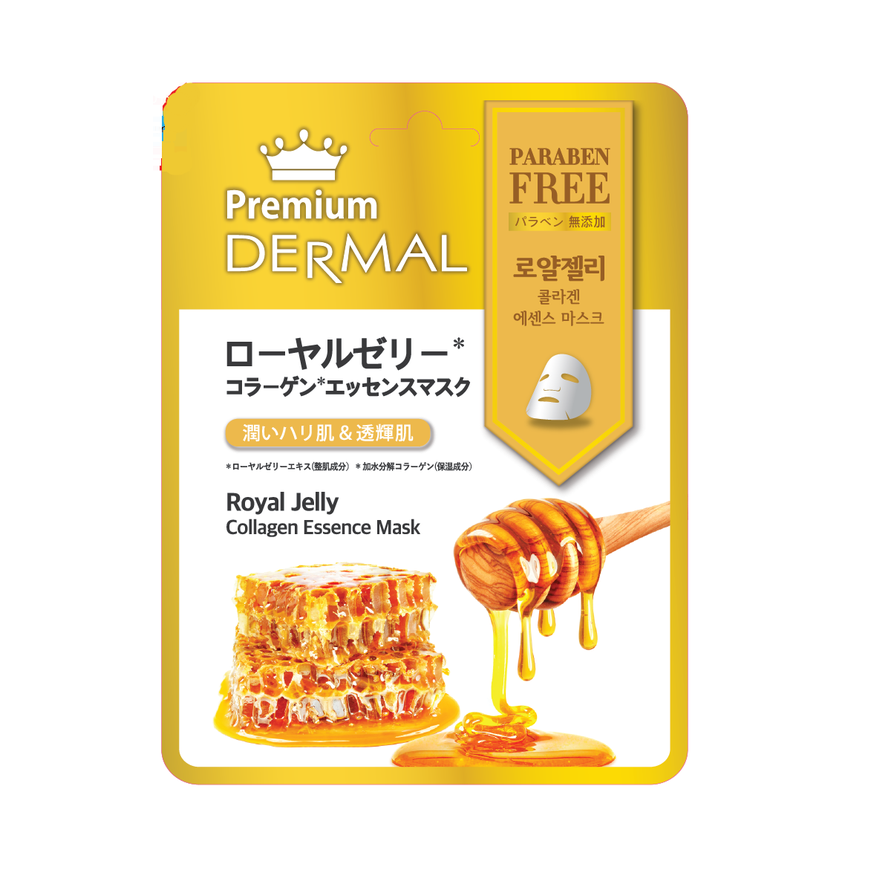 Маска д/лица тканевая "Dermal premium" эссенция коллагеновая с маточным молочком 25 г. (Корея) Маска д/лица тканевая "Dermal premium" эссенция коллагеновая с маточным молочком 25 г. (Корея)