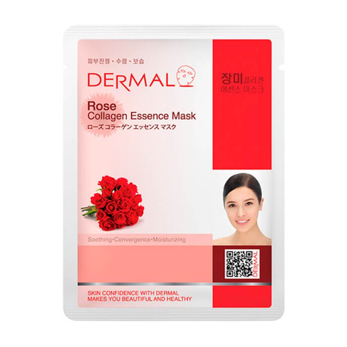 Маска д/лица тканевая "Dermal" Экстракт розы и коллаген 23 г. (Корея) Маска д/лица тканевая "Dermal" Экстракт розы и коллаген 23 г. (Корея)
