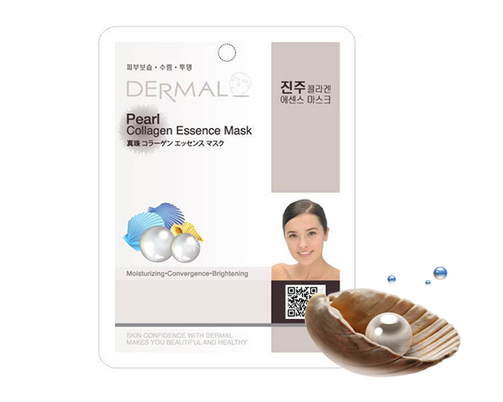 Маска д/лица тканевая "Dermal" Жемчуг и коллаген 23 г. (Корея) Маска д/лица тканевая "Dermal" Жемчуг и коллаген 23 г. (Корея)