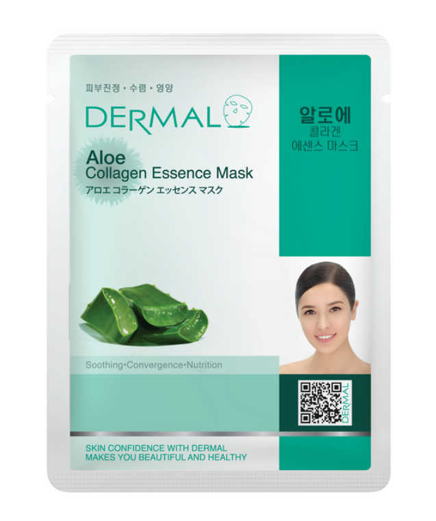 Маска д/лица тканевая "Dermal" Алоэ и коллаген 23 г. (Корея) Маска д/лица тканевая "Dermal" Алоэ и коллаген 23 г. (Корея)
